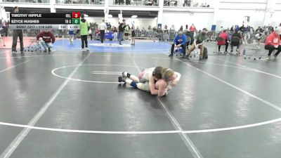 118 lbs Round Of 16 - Timothy Hipple, Killingly vs Ezyce Hughes, TH Club