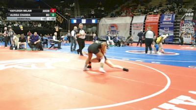 110 Class 2 lbs Semifinal - Kayleigh Milam, Jackson vs Alissa Chanda, North Kansas City