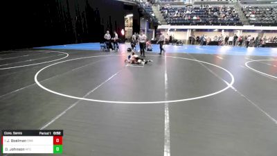 Boys 3rd-4th Grade - 59 Cons. Semis - Jax Boelman, Sebolt Wrestling Academy vs Dalton Johnson, McDominate Training Center