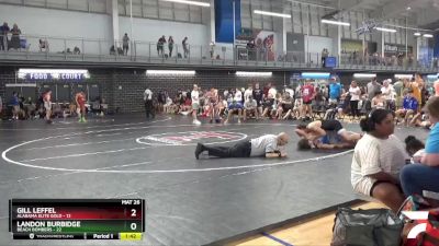 145 lbs Semis & 3rd Wb (16 Team) - Landon Burbidge, Beach Bombers vs Gill Leffel, Alabama Elite Gold