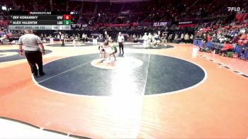 3A 132 lbs Cons. Round 2 - Alex Valentin, Chicago (Lane) vs Zev Koransky, Oak Park (O.P.-River Forest)