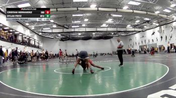 157 lbs Cons. Round 1 - Cristian Hernandez, Ohio Wesleyan University vs Dylan Fritz, Mount St Joseph