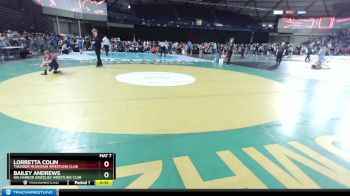 63 lbs Cons. Round 2 - Bailey Andrews, Gig Harbor Grizzlies Wrestling Club vs Lorretta Colin, Thunder Mountain Wrestling Club
