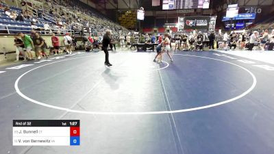 94 lbs Rnd Of 32 - Justin Bunnell, CT vs Vince Von Bernewitz, VA