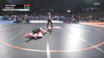 6A/5A Girls 115 3rd Place Match - Emerie Cox, Crook County Girls vs Mica Tonnsen, Central Girls