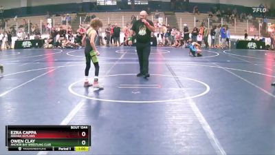 75 lbs 3rd Place Match - Ezra Cappa, Indiana Outlaws vs Owen Clay, Anchor Bay Wrestling Club