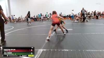 90 lbs Round 8 (10 Team) - Kai Weiss, Missouri Outlaws vs Paxton Bylin, Gotcha