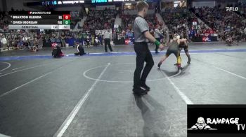 110 lbs Semifinal - Owen Morgan, Paola vs Braxton Klenda, Hillsboro
