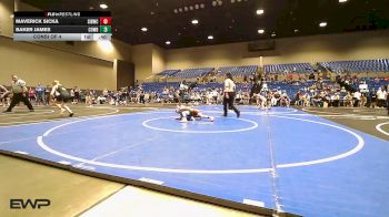 50-55 lbs Consi Of 4 - Maverick Sicka, Southern Illinois Bulldog Wrestling Club vs Baker James, Cowboy Wrestling Club