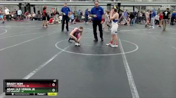 92 lbs Semis (4 Team) - Brady Hom, U2 Upstate Uprising vs Adam (AJ) Verkin Jr, Mat Warriors