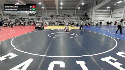 138 lbs Round Of 32 - Carson Nance, KY vs Devon Weber, NY