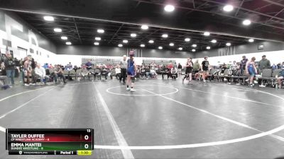 105 lbs Round 3 (8 Team) - Tayler Duffee, CP Wrestling Academy vs Emma Mantei, Dundee Wrestling