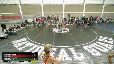 96 lbs Semis (4 Team) - Olivia Hernandez, Mat Demons vs Kyndal Halgren, Utah Green