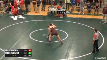 195 5th Place - Gerry Mackin, Weymouth vs Tyler Sargent, Plymouth South