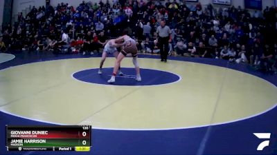 120 lbs Semifinal - Giovanni Duniec, Padua Franciscan vs Jamie Harrison, Madison