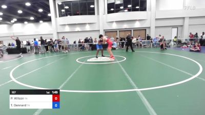 187 lbs C-semi - Peter Wilson, Tennessee vs Tracey Dennard, Tennessee