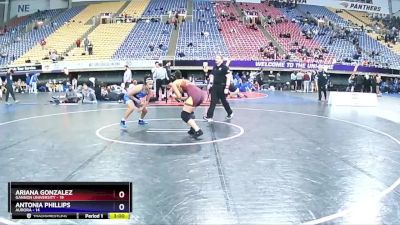 155 lbs Round 3 (3 Team) - Ariana Gonzalez, Gannon University vs Antonia Phillips, Aurora