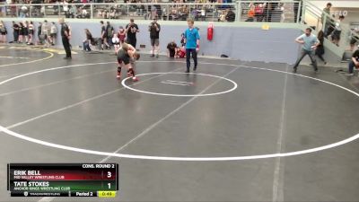 93 lbs Cons. Round 2 - Erik Bell, Mid Valley Wrestling Club vs Tate Stokes, Anchor Kings Wrestling Club