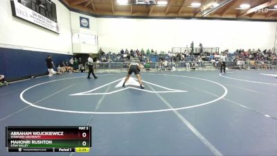 184 lbs Cons. Semi - Abraham Wojcikiewicz, Stanford University vs Mahonri Rushton, Utah Valley