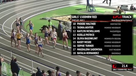 Girl's 1500m Race Walk, Round 1 Heat 2