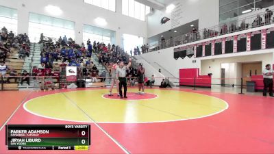 215 lbs Champ. Round 1 - Parker Adamson, Cathedral Catholic vs Jiryah Liburd, San Ysidro