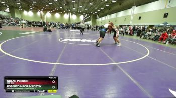 285 lbs Champ. Round 2 - Roberto Macias-sidzyik, Creighton Preparatory School vs Nolan Perrien, Red Oak