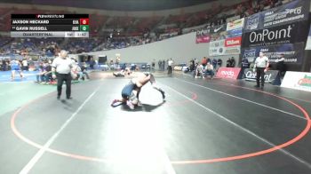 2A/1A Boys 215 Quarterfinal - Gavin Russell, Joseph Boys vs Jaxson Heckard, Illinois Valley Boys