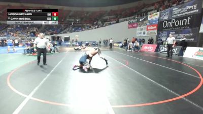 2A/1A Boys 215 Quarterfinal - Gavin Russell, Joseph Boys vs Jaxson Heckard, Illinois Valley Boys