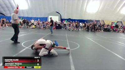 110 lbs Round 2 (8 Team) - Anthony Pizzuli, Rogue Wrestling vs Hunter Kline, Lake WC