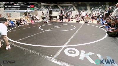 40 lbs Rr Rnd 3 - Arlo Fitzsimmons, Team Tulsa RED vs Jackson Gregory, Oklahoma Strong- White 9U
