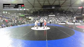 Boys 2A 120 lbs Semifinal - Trevor Anderson, Orting vs Michael Flores, Grandview
