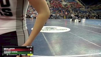 130 lbs Quarterfinal - Bryn Larson, Grand Forks vs Khendra Garcia, Carrington