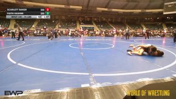 75 lbs Semifinal - Scarlett Baker, Savage House Wrestling Club vs Faith Hashmi, Savage House Wrestling Club