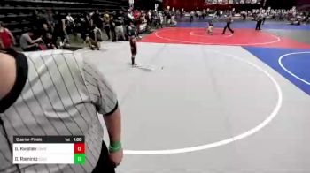 43 lbs Quarterfinal - Gage Kwallek, Camel Kids vs Greyson Ramirez, Colorado Bad Boys