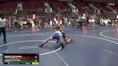 110 lbs Round 3 (4 Team) - Mason Goltowski, Metro All Stars vs Parker Slayton, MI Pitbulls