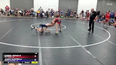 119 lbs Quarters & 1st Wb (16 Team) - Gabriel Roman III, New Jersey vs Joseph Guastella, Pennsylvania Red