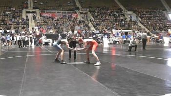 6A 165 lbs Cons. Round 3 - Jacob Doss, Saraland vs Garrett Davidson, Northridge High School