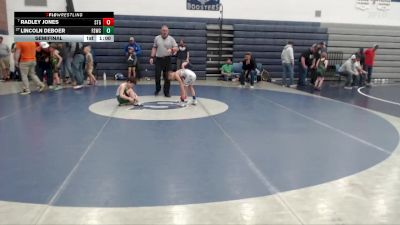 70 lbs Semifinal - Lincoln DeBoer, Fighting Squirrels Wrestling Club vs Radley Jones, Small Town Grims