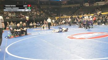 126 Class 3 lbs Cons. Round 1 - Ethan Wydra, Capital City vs Markell Kimmins, Parkway North