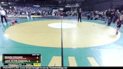 45 lbs Cons. Round 3 - Jaime Victor Sandoval-Santos, Wrestling Club Tacoma Slam vs Braven Ponciano, Team Aggression Wrestling Club