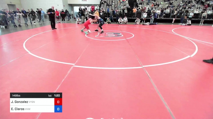 149 lbs Semifinal - Jordan Gonzalez, Valley Steam North vs Edwin Claros ...
