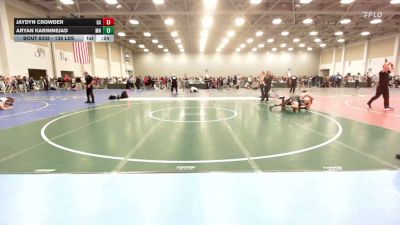 138 lbs Consi Of 64 #2 - Jaydyn Crowder, GA vs Aryan Karimnejad, MN