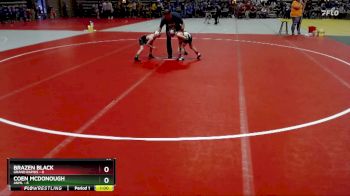 50 lbs Semis & 1st Wrestleback (8 Team) - Brazen Black, Grand Rapids vs Coen McDonough, ANML