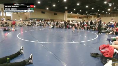 190 lbs Round 2 Champ & Wb (32 Team) - Andrew Arinder, North DeSoto Red vs Steele Brown, Morris Fitness Dynasty