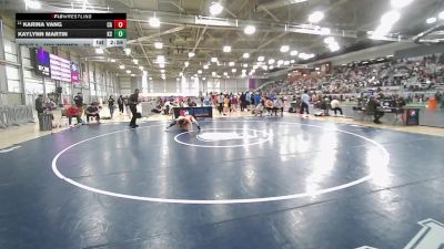 U23 Women - 50 lbs Champ. Round 1 - Karina Vang, CA vs Kaylynn Martin, KS