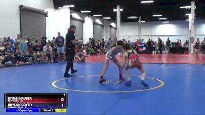 92 lbs Round 1 (8 Team) - Ethan Hauser, New York vs Bryson Coyer, Michigan Blue