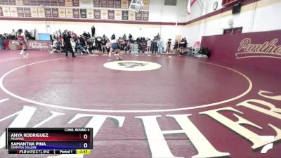 145 lbs Cons. Round 3 - Anya Rodriguez, Palomar vs Samantha Pina, Cerritos College
