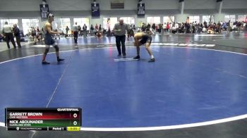 157 lbs Quarterfinal - Nick Abounader, Cleveland State vs Garrett Brown, Case Western