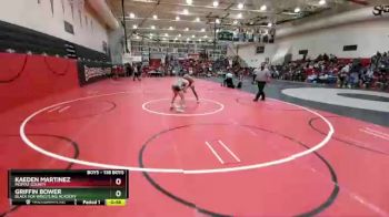 138 Boys Cons. Semi - Kaeden Martinez, Moffat County vs Griffin Bower, Black Fox Wrestling Academy