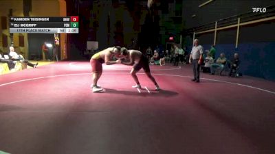 285 lbs 17th Place Match - Eli Mcgriff, PCM, Monroe vs Kamden Teisinger, Denver